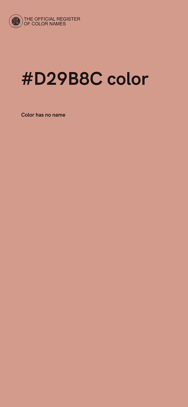 #D29B8C color image