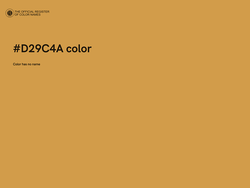 #D29C4A color image