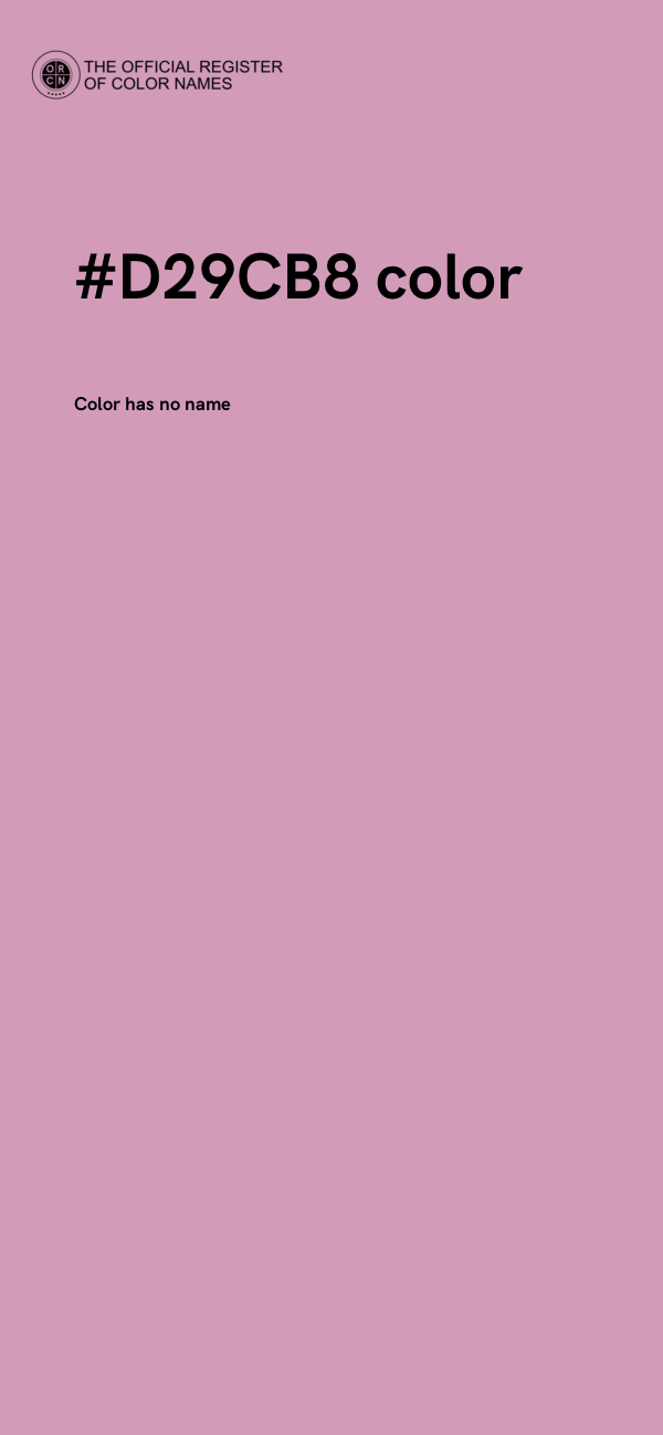 #D29CB8 color image