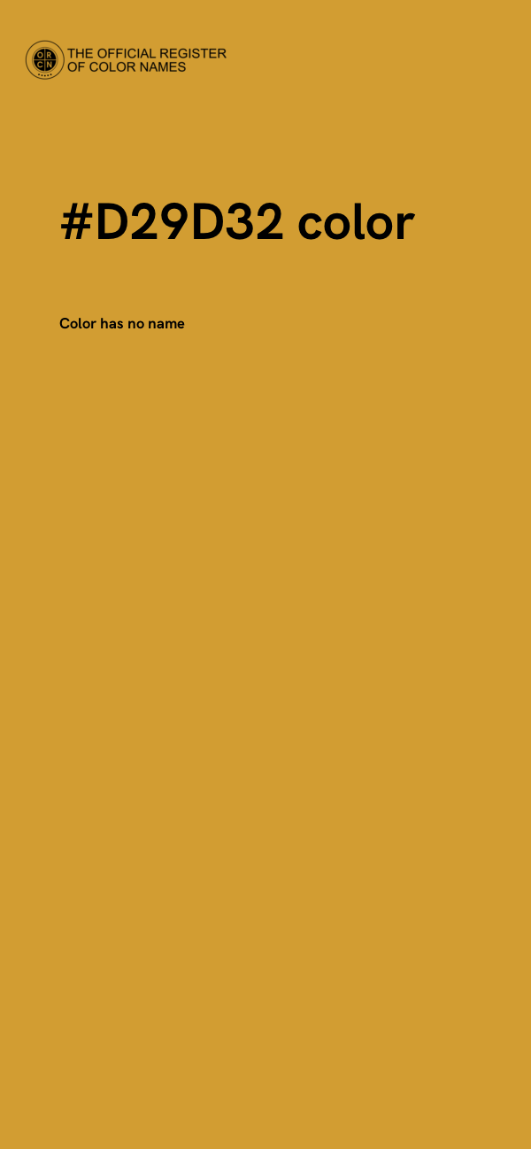 #D29D32 color image