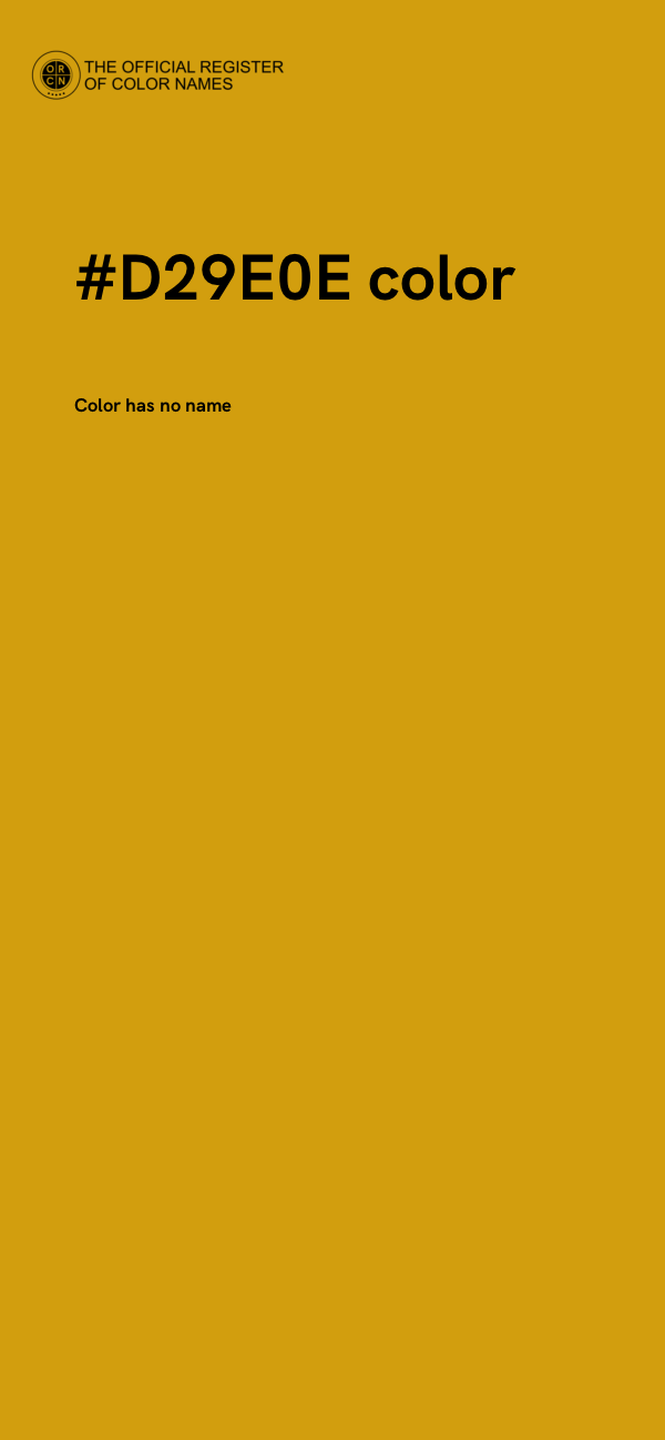 #D29E0E color image