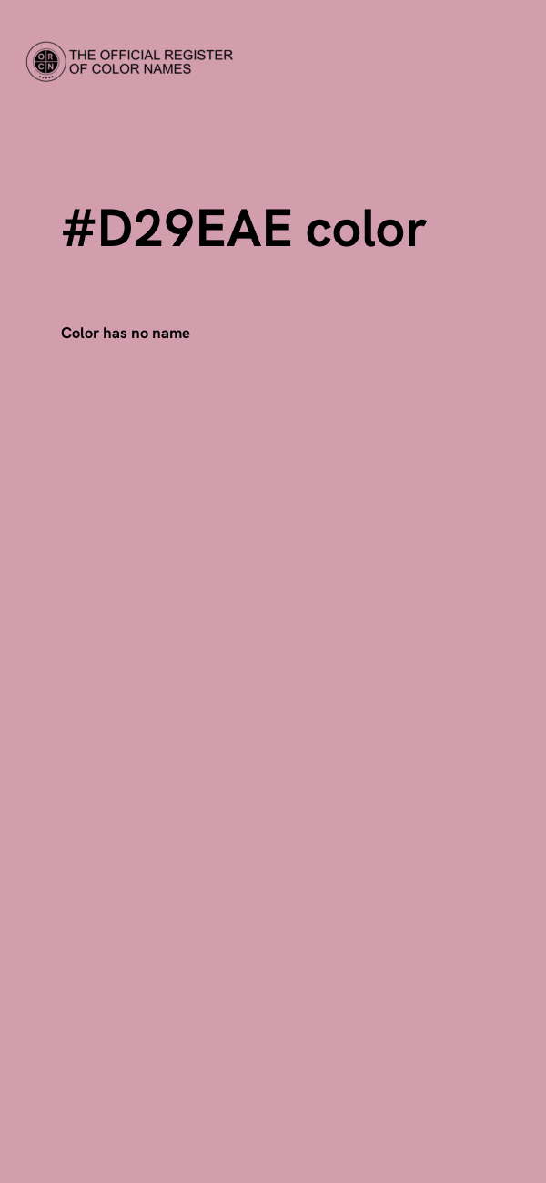 #D29EAE color image