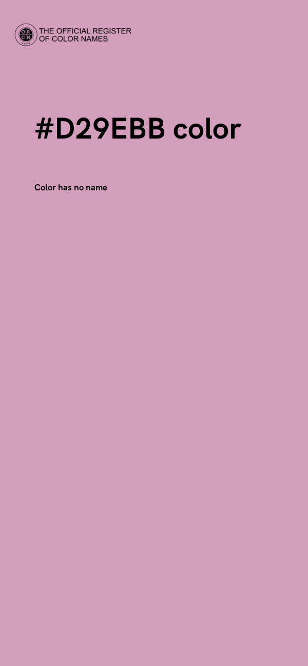 #D29EBB color image