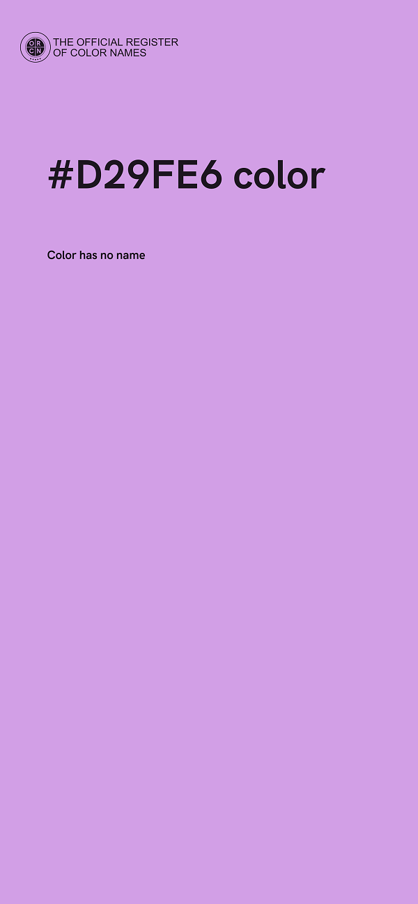 #D29FE6 color image
