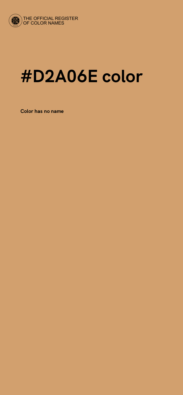 #D2A06E color image