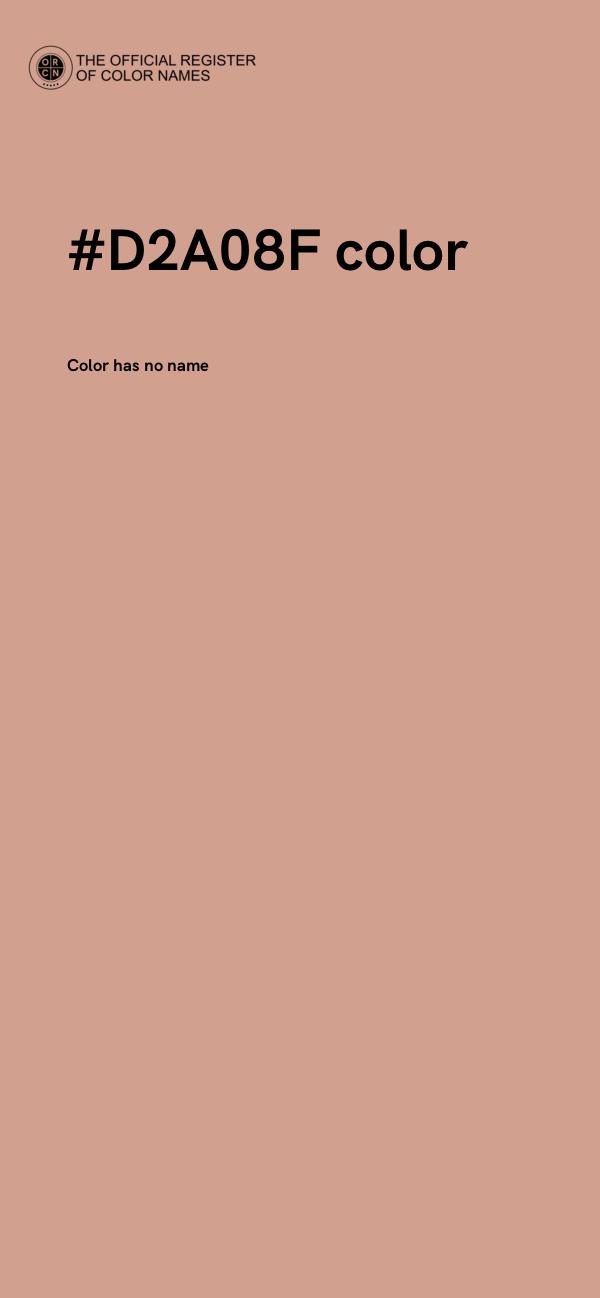 #D2A08F color image