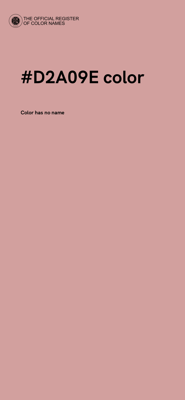 #D2A09E color image