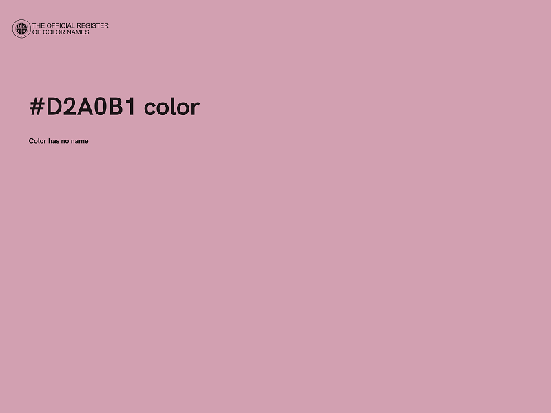 #D2A0B1 color image