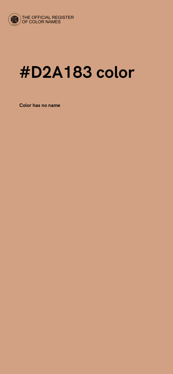 #D2A183 color image