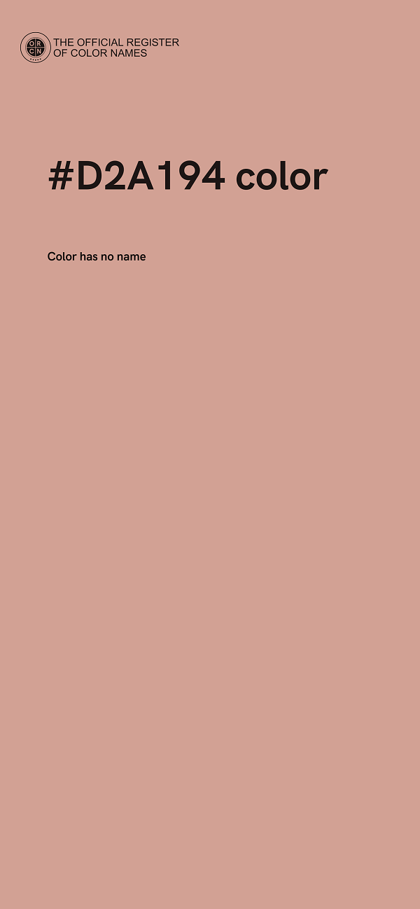 #D2A194 color image