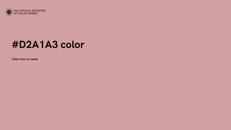#D2A1A3 color image