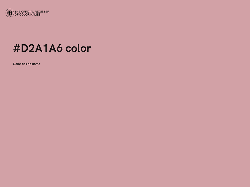 #D2A1A6 color image