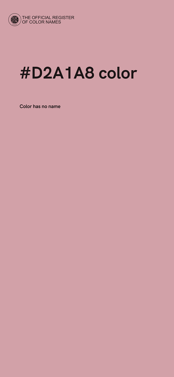 #D2A1A8 color image
