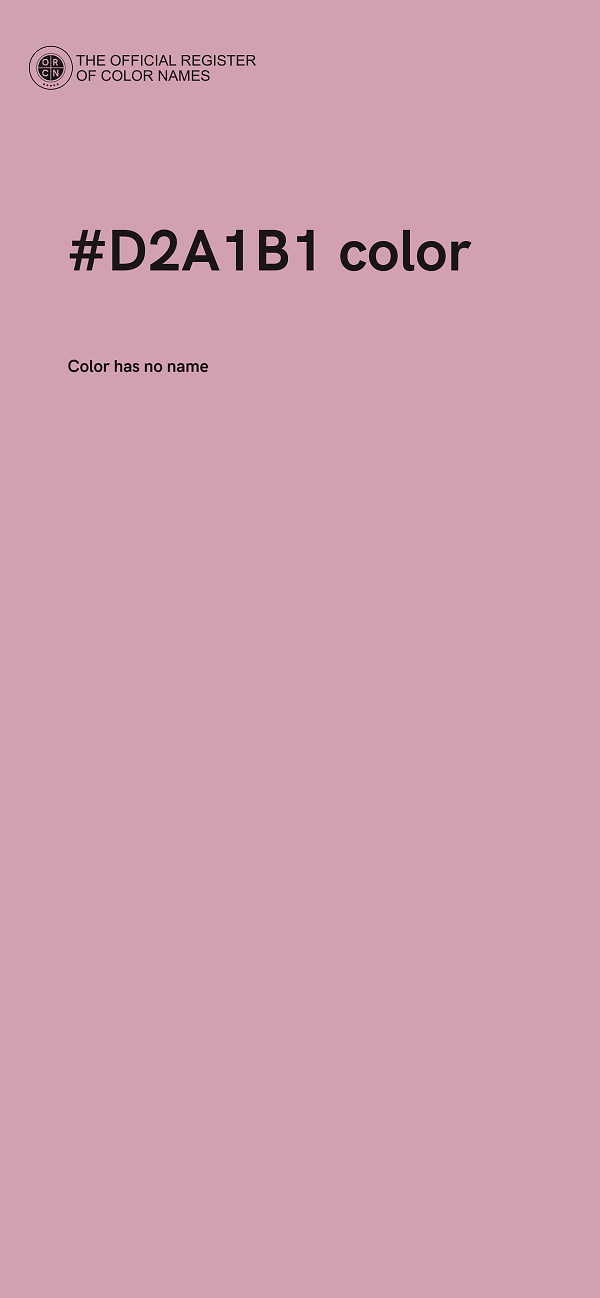 #D2A1B1 color image