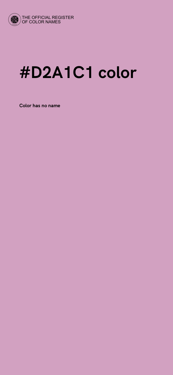 #D2A1C1 color image