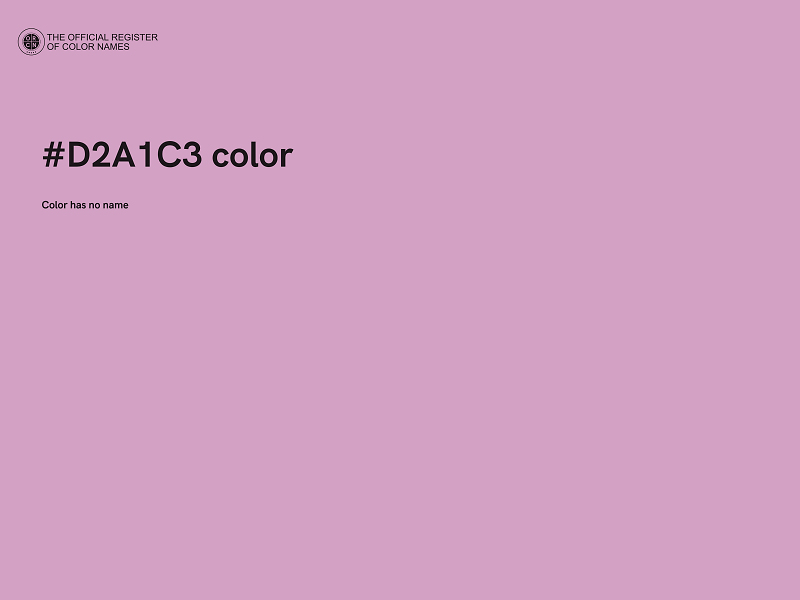 #D2A1C3 color image