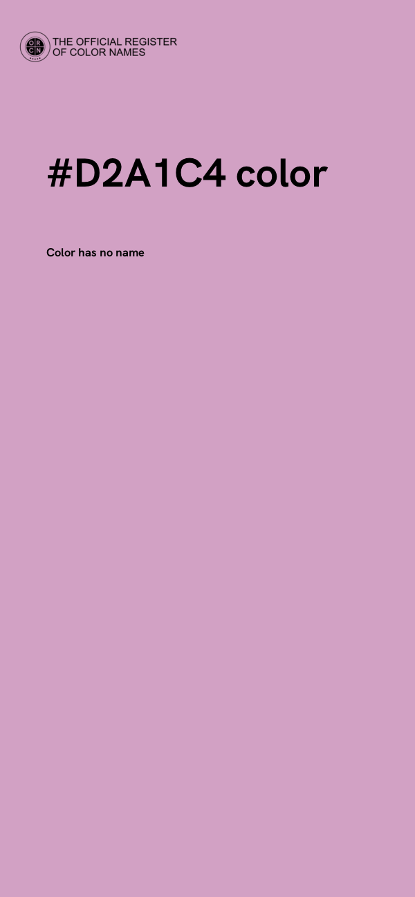 #D2A1C4 color image