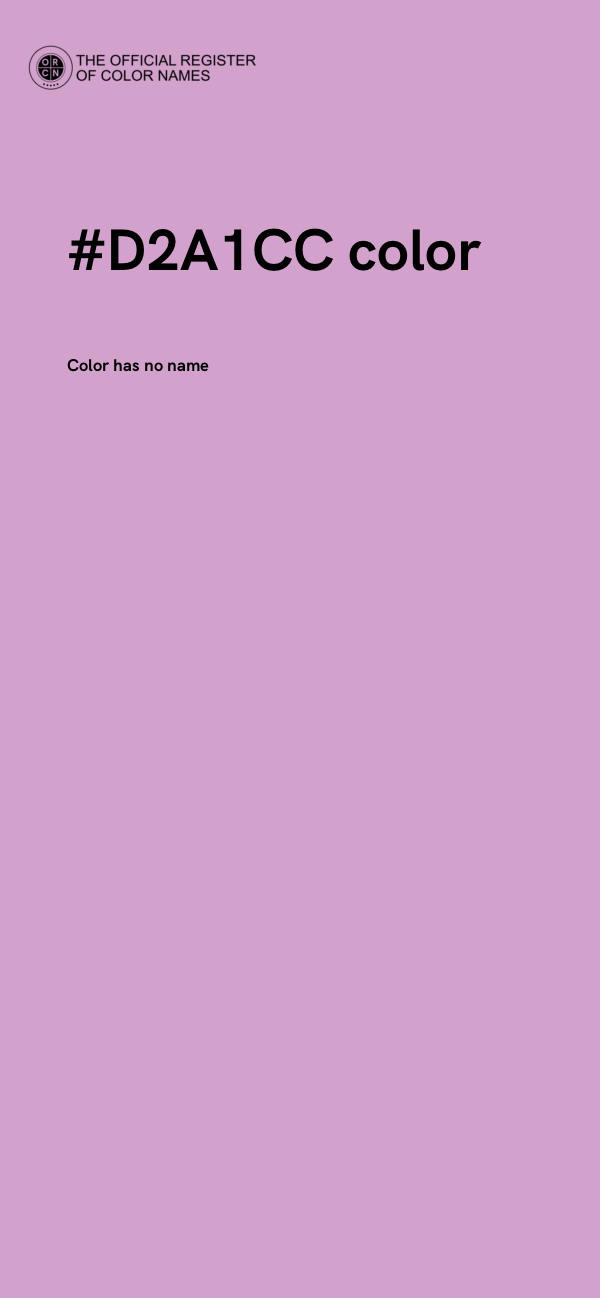 #D2A1CC color image