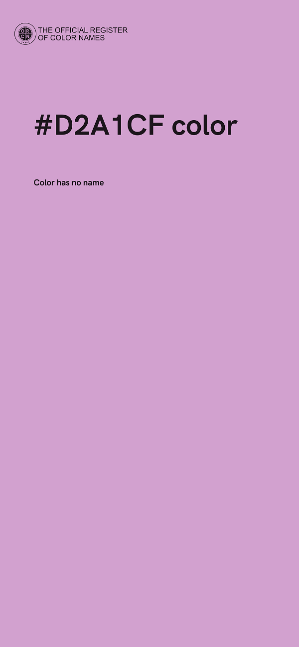 #D2A1CF color image