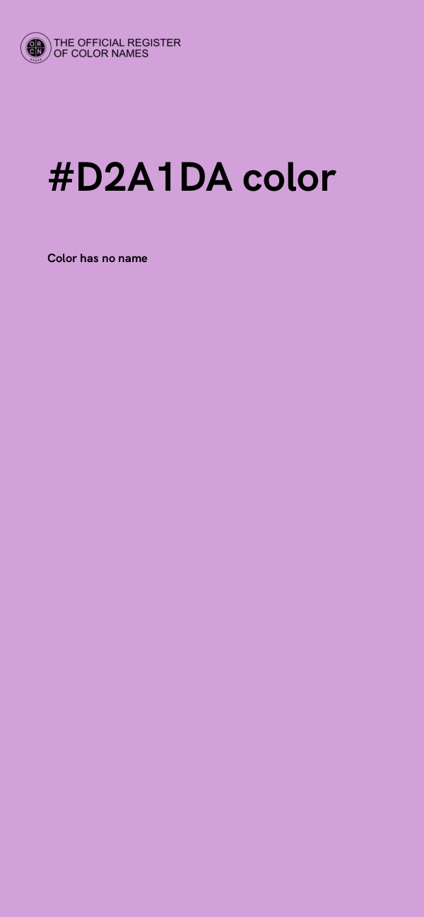 #D2A1DA color image