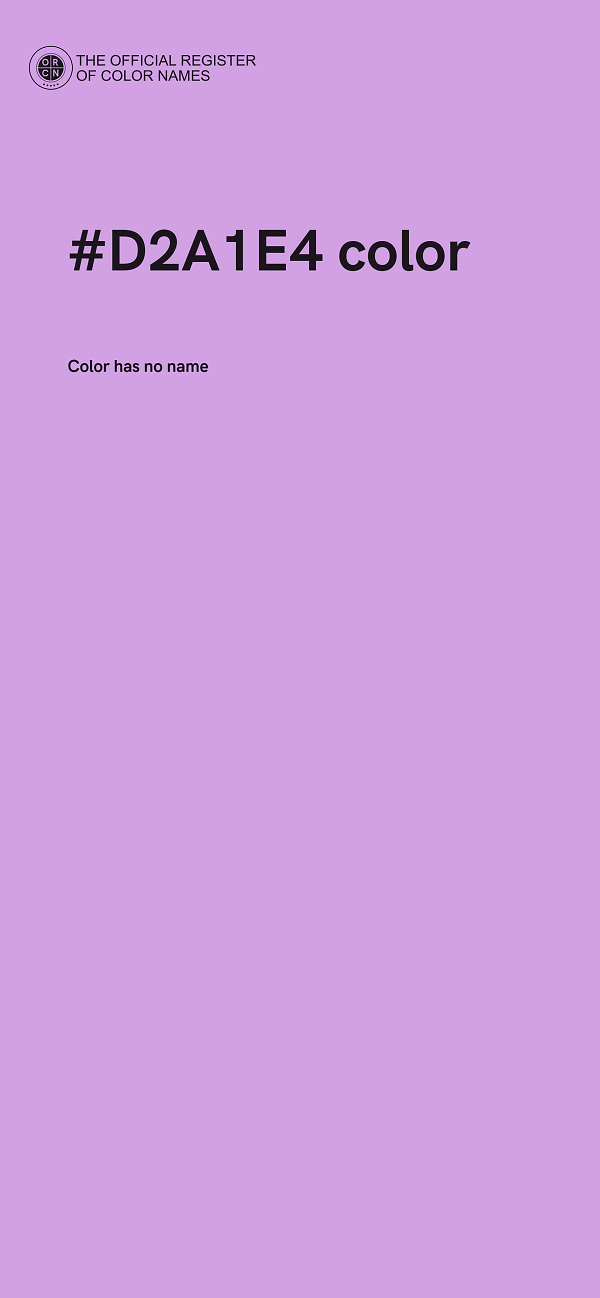 #D2A1E4 color image