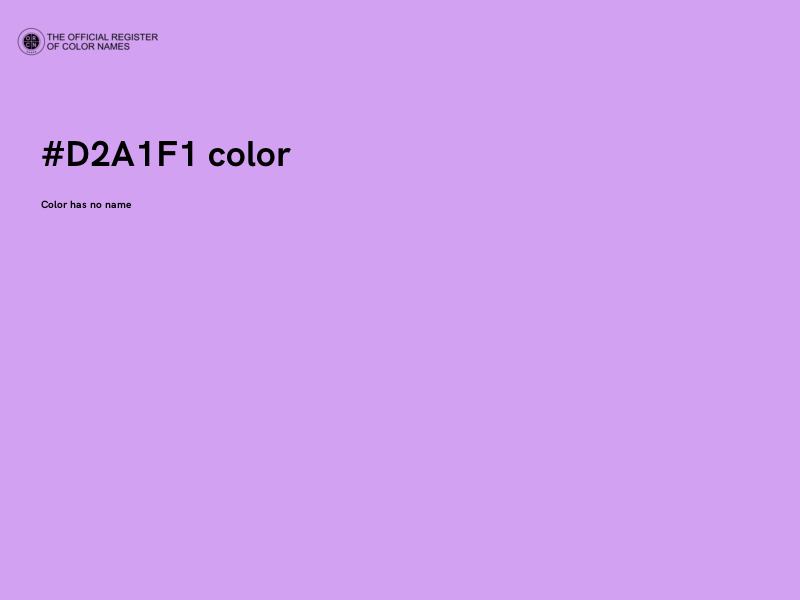 #D2A1F1 color image