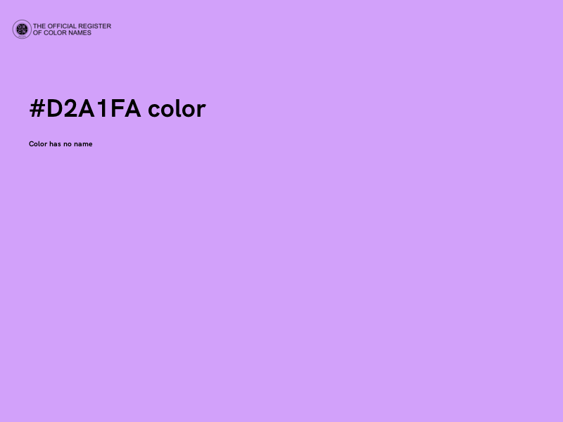 #D2A1FA color image