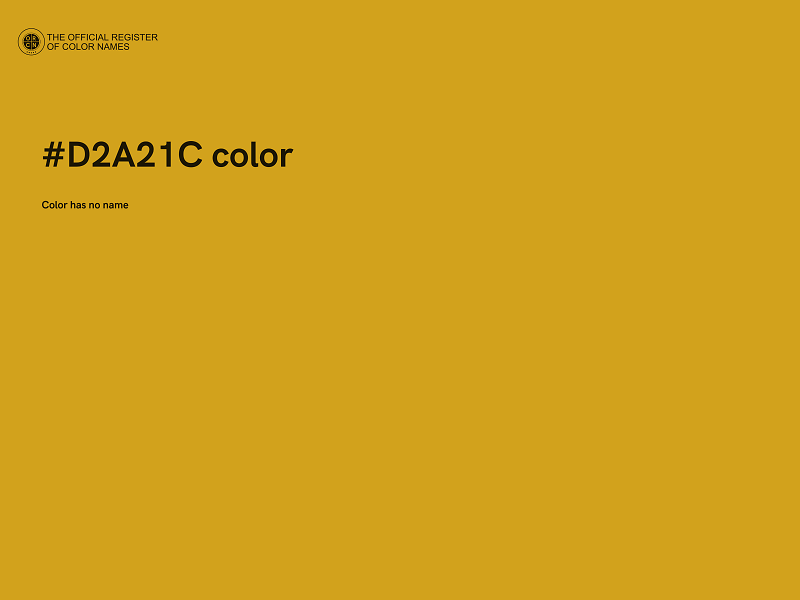 #D2A21C color image