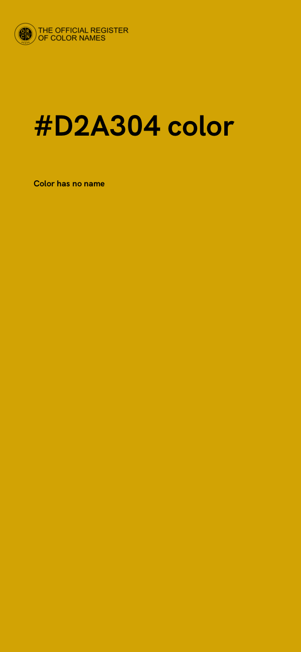 #D2A304 color image