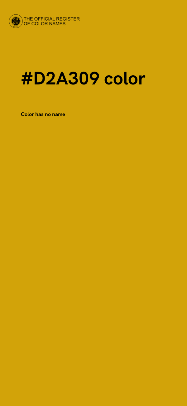 #D2A309 color image