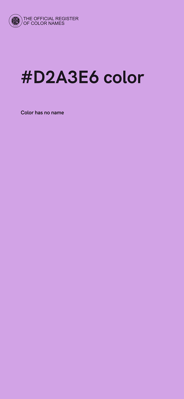 #D2A3E6 color image