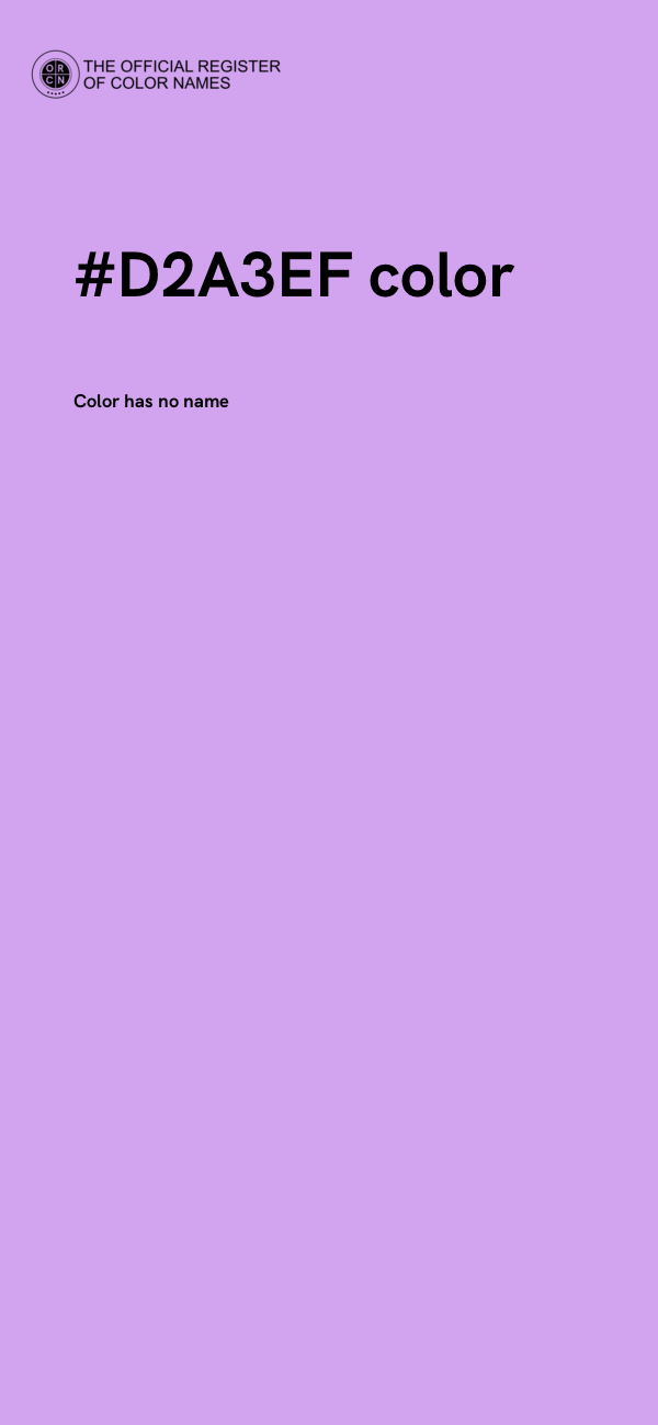 #D2A3EF color image