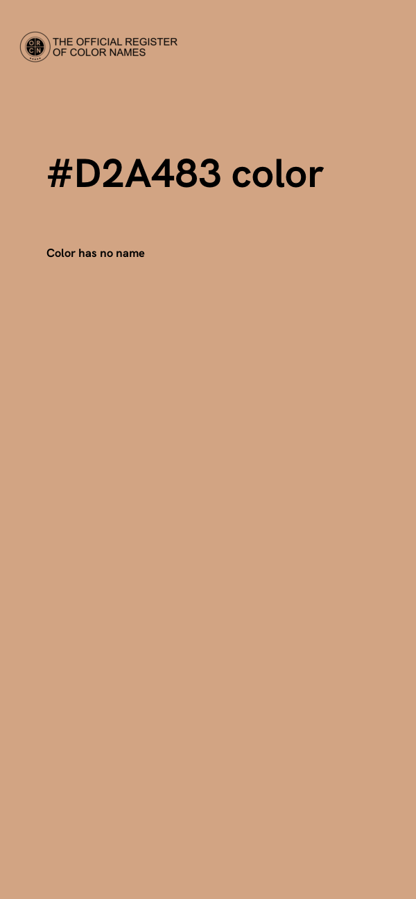 #D2A483 color image