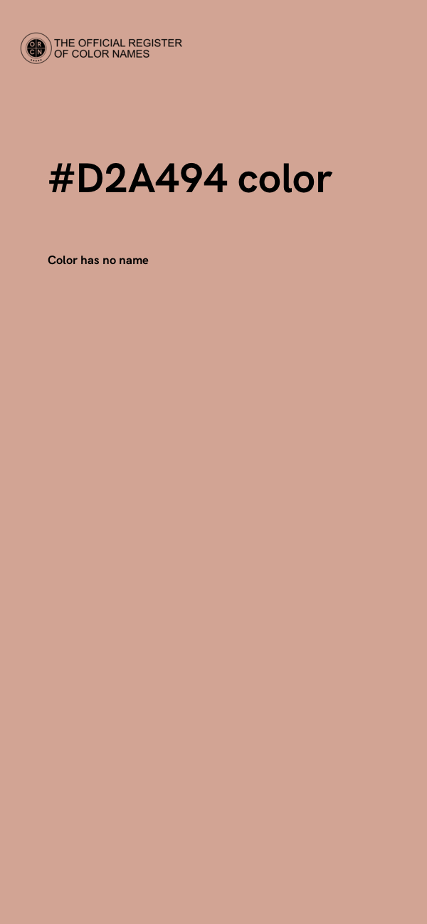 #D2A494 color image