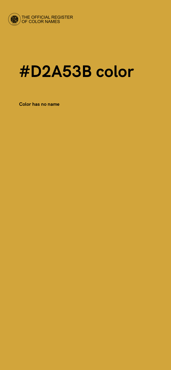 #D2A53B color image