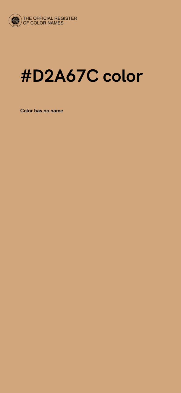 #D2A67C color image