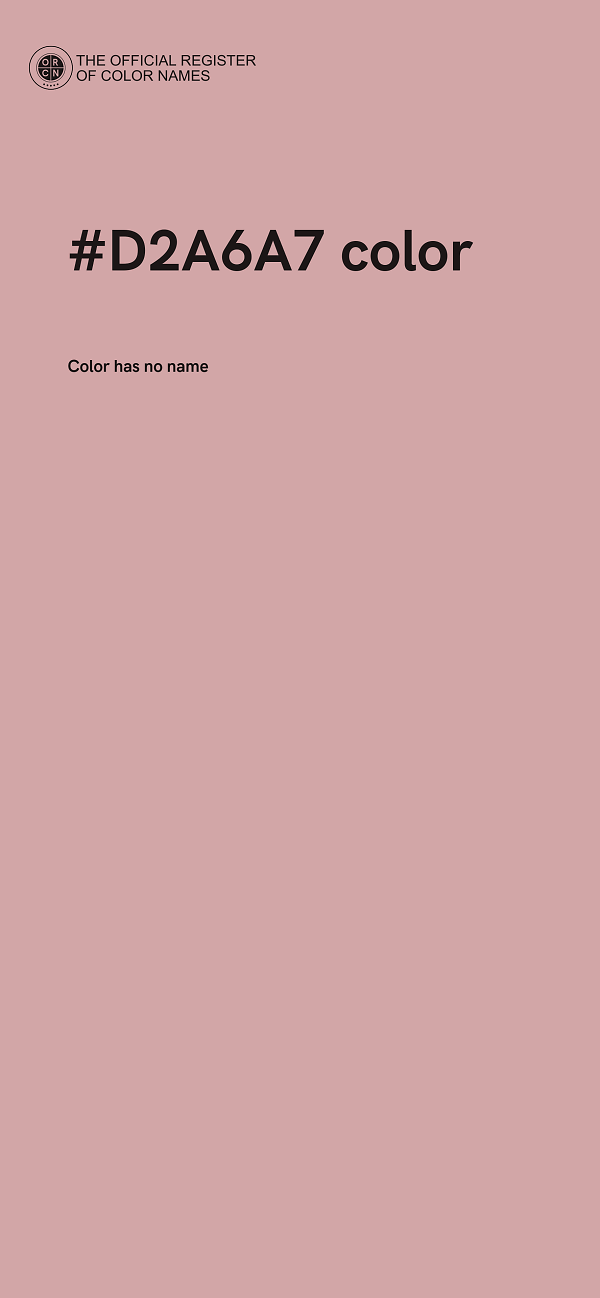 #D2A6A7 color image