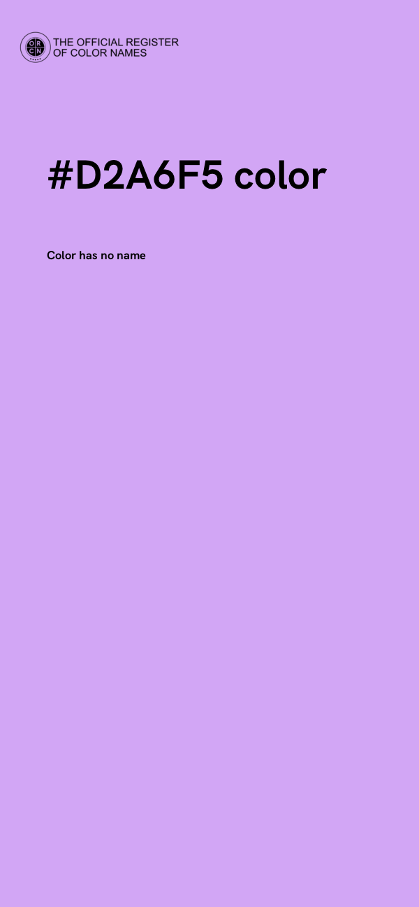 #D2A6F5 color image