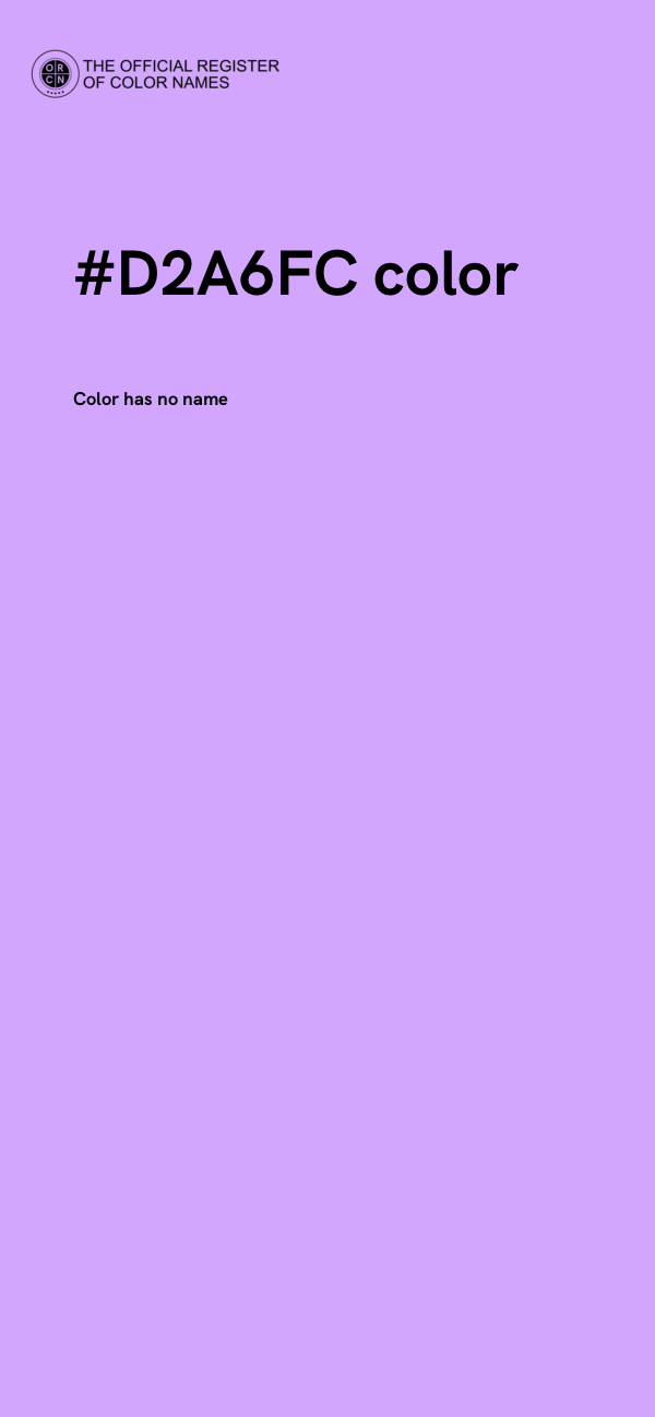 #D2A6FC color image