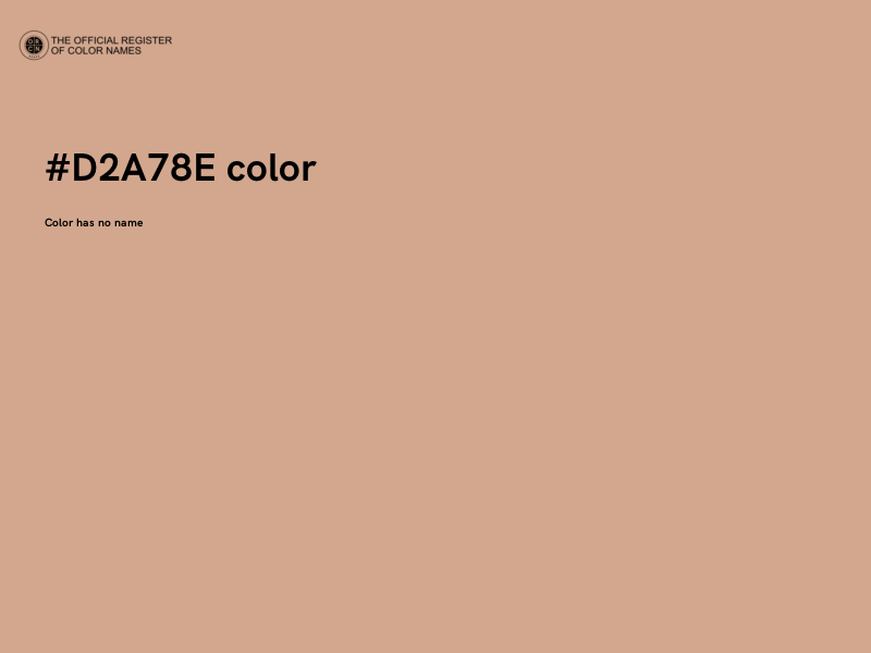 #D2A78E color image