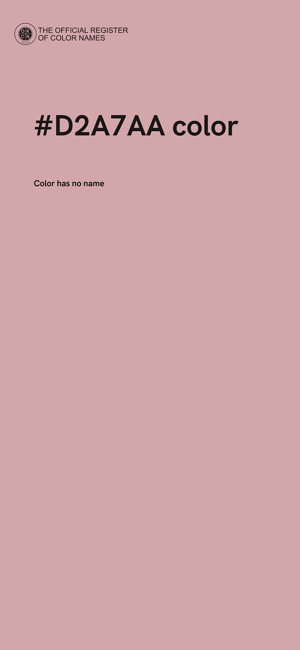 #D2A7AA color image