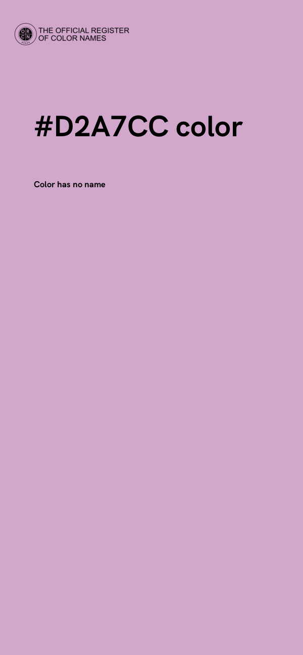 #D2A7CC color image