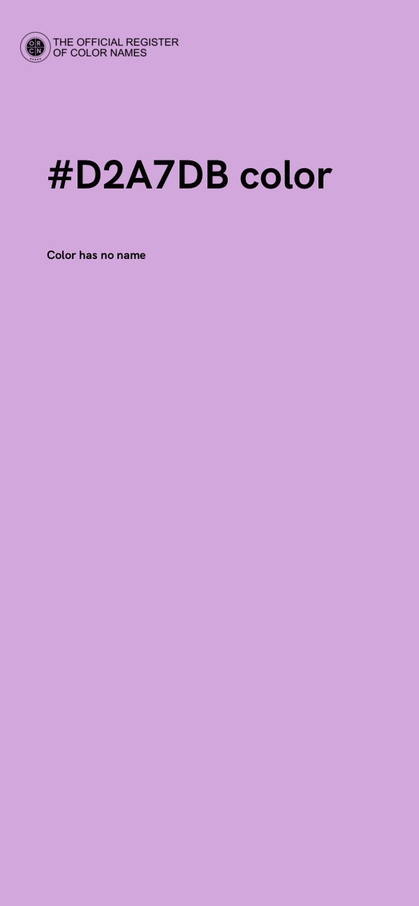 #D2A7DB color image