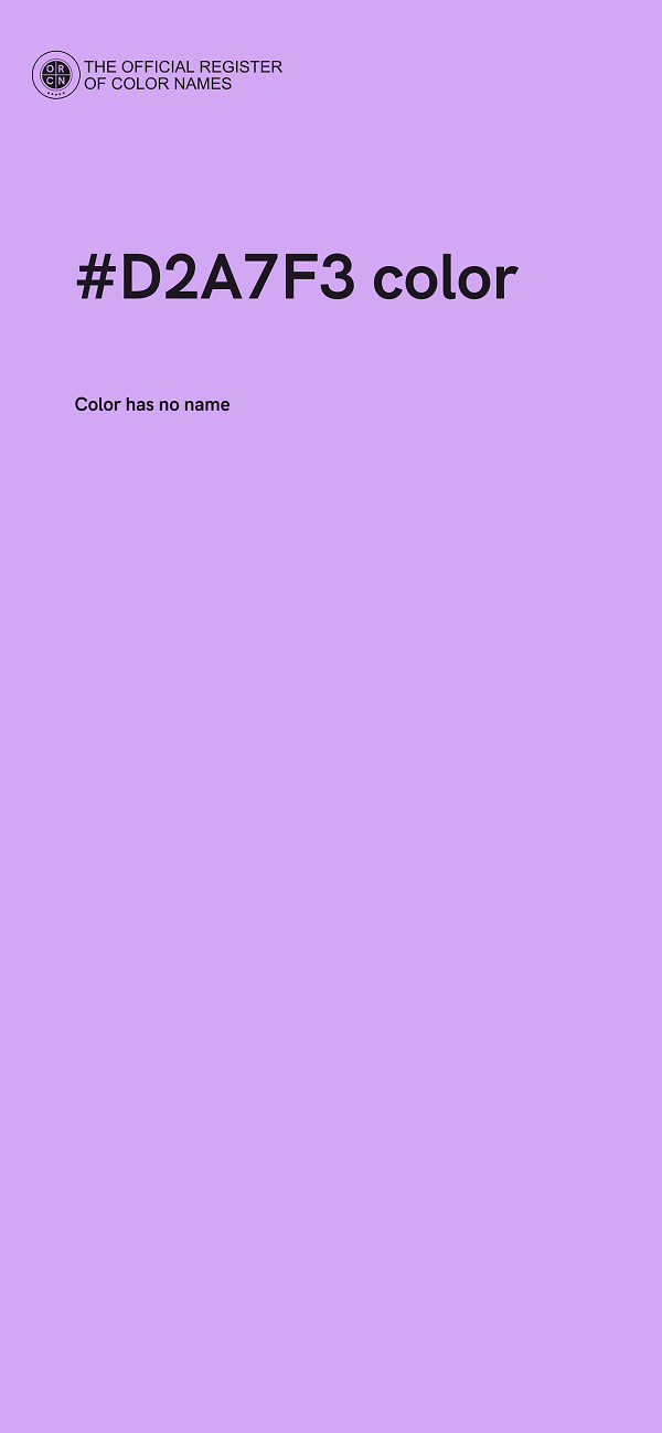 #D2A7F3 color image