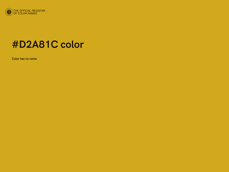 #D2A81C color image