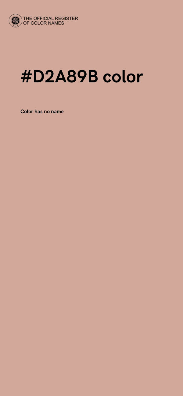 #D2A89B color image