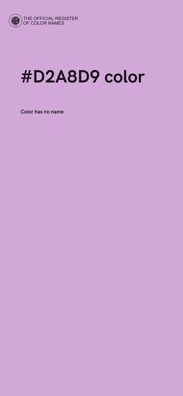 #D2A8D9 color image