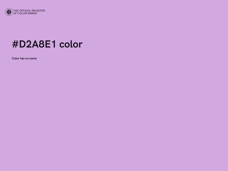 #D2A8E1 color image