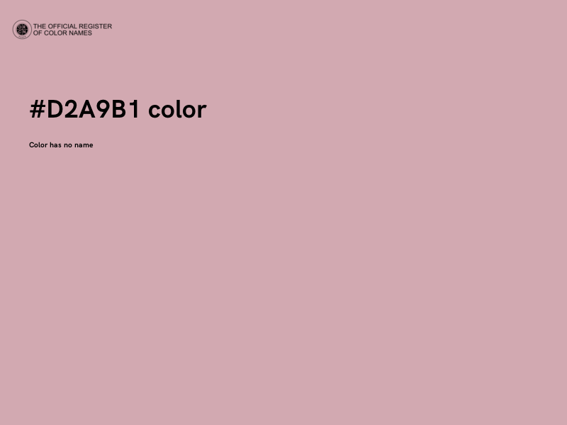 #D2A9B1 color image