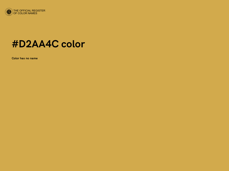 #D2AA4C color image